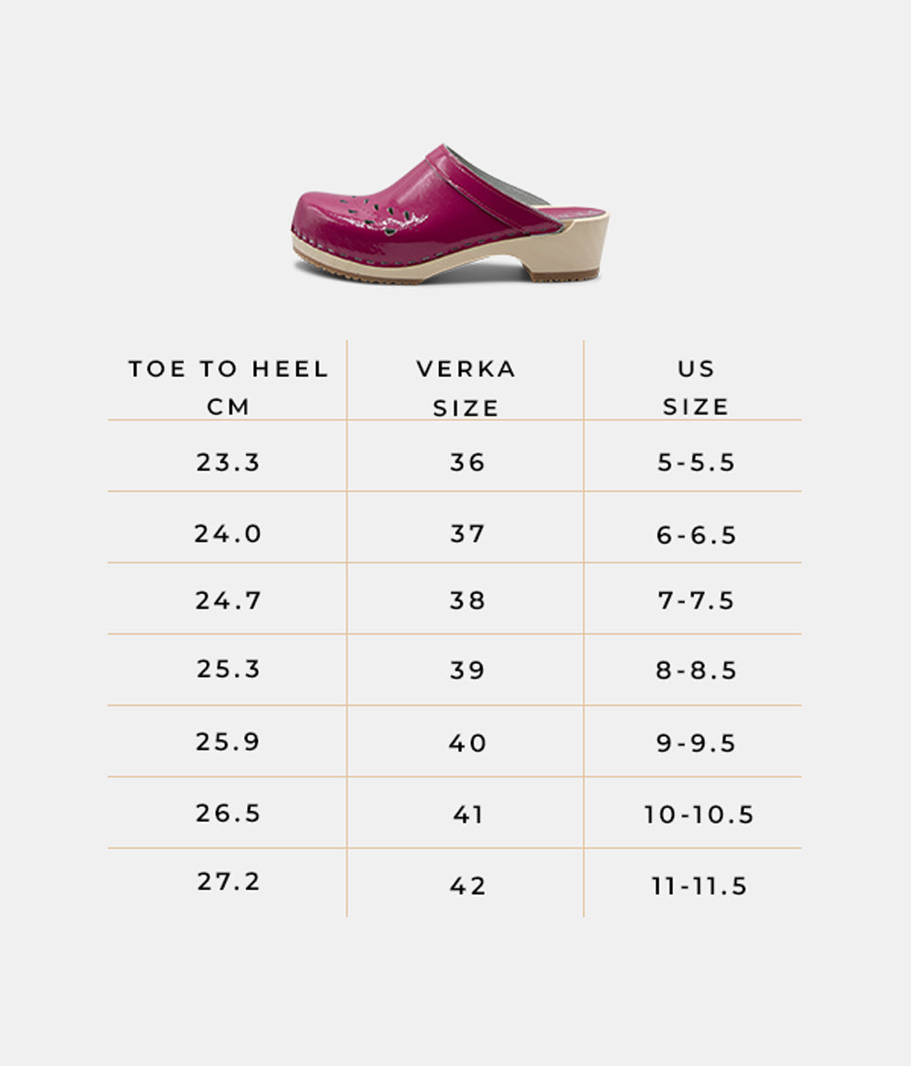 Viva magenta clog mules